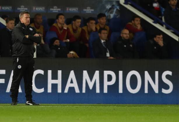 Bilder des Tages - SPORT Fußball, CL, Leicester City - FC Sevilla Football - 2016 2017 UEFA Champions League - Round of Sixteen, Second Leg: Leicester City 1 vs. Sevilla 2 Craig Shakespeare manager of Leicester City during the match at the King Power Stadium. 
