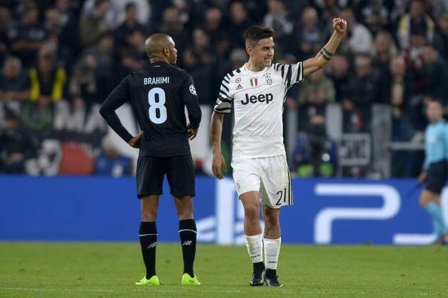 Fußball, CL, Juventus Turin - FC Porto Esultanza Paulo Dybala Juventus Goal celebration Torino 14-03-2016 Juventus Stadium Football Calcio Champions League 2016 2017 Juventus - Porto Round of 16. Foto Filippo Alfero Insidefoto filippoxalfero