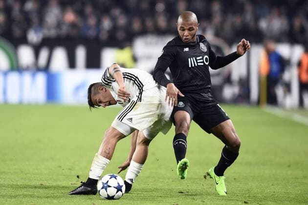 Db Torino 14 03 2017 - Champions League Juventus-Porto foto Daniele Buffa Image nella foto: Paulo Dybala-Yacine Brahimi 