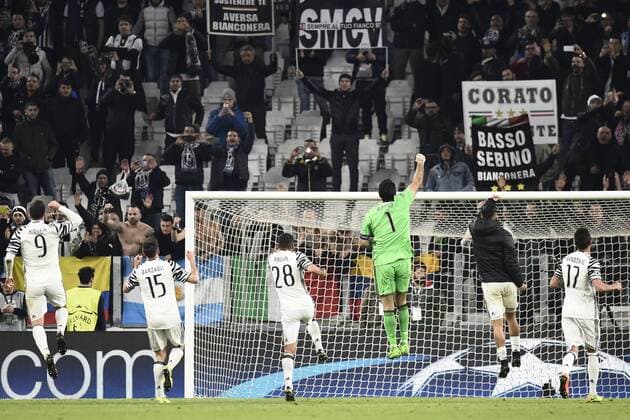 Fußball, CL, Juventus Turin - FC Porto Db Torino 14 03 2017 - Champions League Juventus-Porto foto Daniele Buffa Image nella foto: esultanza fine gara Juventus 