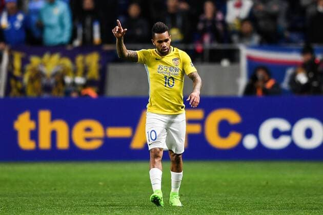 Alex Teixeira of China s Jiangsu Suning reacts in the Group H match against Japan s Gamba Osaka during the AFC Champions League 2017 in Osaka, Japan, 15 March 2017. Jiangsu Suning competes against Gamba Osaka at AFC group match  20170315_32037