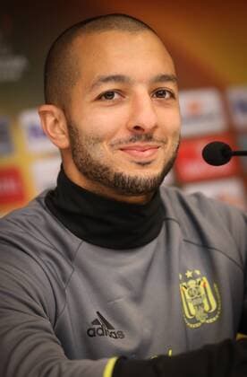 Anderlecht s Sofiane Hanni pictured during a press conference PK Pressekonferenz of Belgian soccer team RSC Anderlecht in Anderlecht, Wednesday 15 March 2017. Tomorrow Anderlecht is playing a return 1 8 final game of the Europa League competition against Cyprus team Apoel Nicosie. First leg in Nicosie ended on a 0-1 result. VIRGINIExLEFOUR  x05064974x