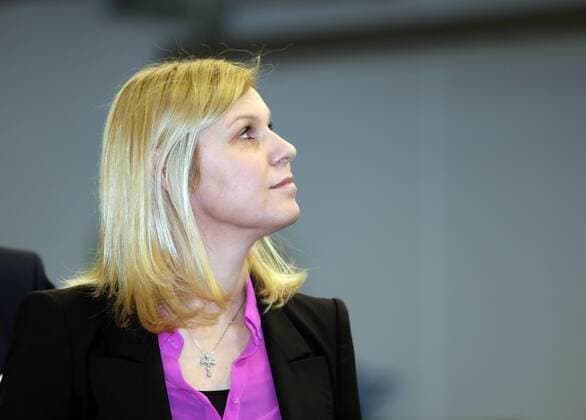 Porsche Tennis Grand Prix 2017 Pressekonferenz Deutschland, Stuttgart, 15.03.2017, Tennis, Porsche Tennis Grand Prix 2017, Pressekonferenz: Anke Huber.