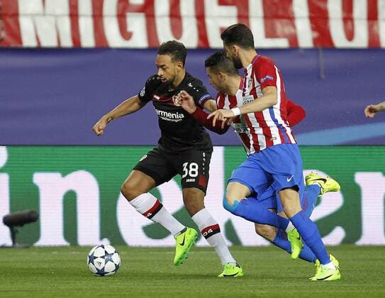 Karim Bellarabi - Soccer match between Atletico de Madrid and Beyer Leverkusen of the 2016 2017 Champions League, held at the Vicente Calderon stadium, in Madrid, March 15, 2017. (Photo: J. Luis Cuesta 261 Cordon Press).  xJosexLuisxCuestax xx