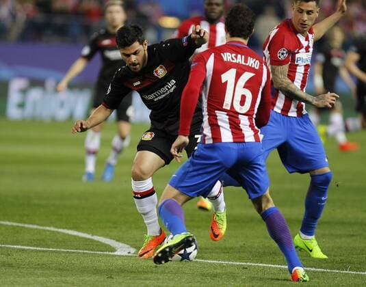 Kevin Volland - Soccer match between Atletico de Madrid and Beyer Leverkusen of the 2016 2017 Champions League, held at the Vicente Calderon stadium, in Madrid, March 15, 2017. (Photo: J. Luis Cuesta 261 Cordon Press).  xJosexLuisxCuestax xx