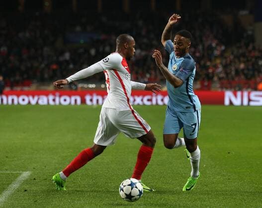 Raheem Sterling of Manchester City in action during the UEFA Champions League Round of 16 2nd Leg match at the Stage Louis ll Stadium, Monaco. Picture date: March 15th, 2017. Pic credit should read: David Klein Sportimage EDITORIAL USE ONLY. No use with unauthorised audio, video, data, fixture lists, club league logos or live services. Online in-match use limited to 120 images, no video emulation. No use in betting, games or single club league player publications.