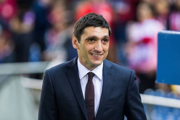 Tayfun Korkut of Bayer 04 Leverkusen during the match of Uefa Champions League between Atletico de Madrid and Bayer Leverkusen at Vicente Calderon Stadium in Madrid, Spain. March 15, 2017.  (20170315001)