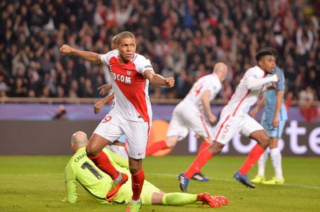 29 Kylian MBAPPE (mon) - Fussball, Champions League, AS Monaco vs. Manchester City - 15 03 2017 AnthonyBIBARD FEP Panoramic 