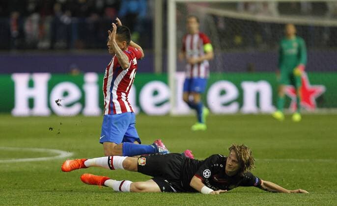Soccer match between Atletico de Madrid and Beyer Leverkusen of the 2016 2017 Champions League, held at the Vicente Calderon stadium, in Madrid, March 15, 2017. (Photo: J. Luis Cuesta 261 Cordon Press).  xJosexLuisxCuestax xx