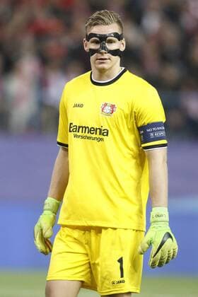 Fußball, CL, Atletico Madrid - Bayer Leverkusen Bayer 04 Leverkusen s Bernd Leno during Champions League 2016 2017 Round of 16 2nd leg match. March 15,2017.  (2017031516)