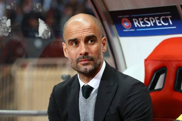 Fußball, CL, AS Monaco - Manchester City March 15, 2017 - Monaco - Head coach JOSEP GUARDIOLA of Manchester City looks on ahead of the UEFA Champions League, round of 16, 2nd leg football match between AS Monaco and Manchester City on March 15, 2017 at Louis II stadium in Monaco. Football - UEFA Champions League - AS Monaco vs Manchester City FC  - ZUMAb169 20170315_zaa_b169_001 Copyright: xManuelxBlondeau Aop.Pressx