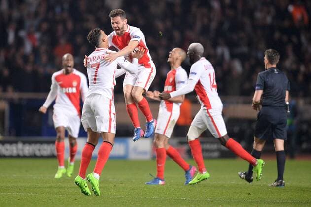 Fußball, CL, AS Monaco - Manchester City 10 BERNARDO SILVA (mon) - FOOTBALL : AS Monaco vs Manchester City - Champions League - 15 03 2017 AnthonyBIBARD FEP Panoramic 