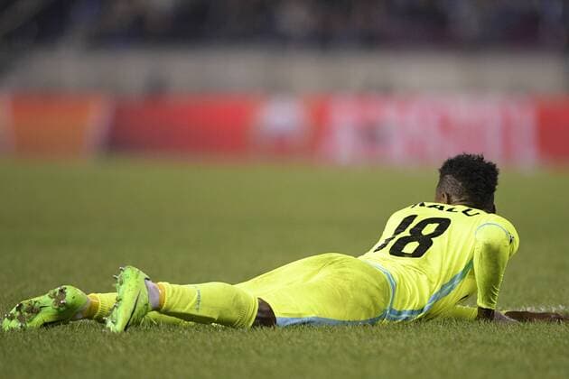 Gent s Samuel Kalu pictured during the return game of 1 8 finals of the Europa League competition between Belgian soccer team KRC Genk and Belgian club KAA Gent, Thursday 16 March 2017, in Genk. First leg in Gent ended on a 2-5 result. YORICKxJANSENS  x05065887x