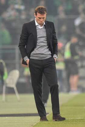Fußball Europa League Achtelfinale Borussia Mönchengladbach - FC Schalke 04 am 16.03.2017 im Borussia-Park in Mönchengladbach Markus Weinzierl ( Trainer Schalke ) xRx