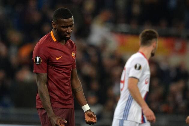 Antonio Rudiger Roma. Football, Roma 16-03-2017 Europa League 2016 2017 Round of 16 AS Rom - Olympique Lyon AntoxBaldassarre