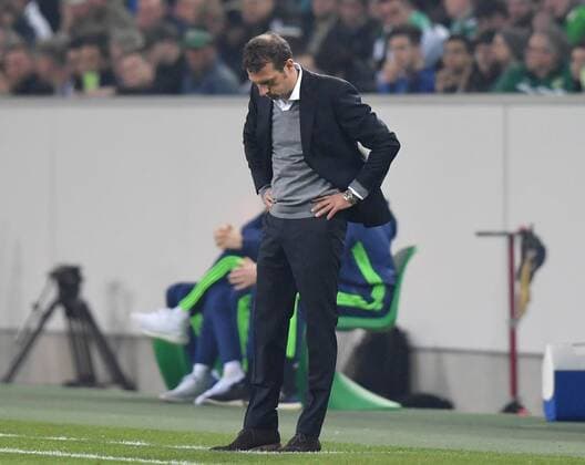 16.03.2017, Fussball, UEFA Europa League, Saison 2016 2017, Achtelfinale, Borussia Moenchengladbach - FC Schalke 04, Trainer Markus Weinzierl (FC Schalke 04)