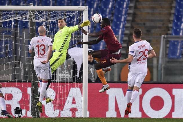 Anthony Lopes Lyon, Antonio Rudiger Roma Football, Roma 16-03-2017 Europa League 2016 2017 Round of 16 AS Rom - Olympique Lyon AndreaxStaccioli