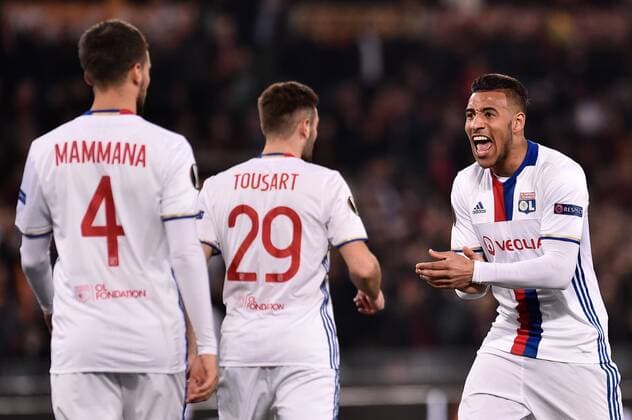 Corentin Tolisso of Olympique Lyonnais during the UEFA Europa League match between Roma and Olympique Lyonnais at Stadio Olimpico, Rome, Italy on 16 March 2017. Copyright: xGiuseppexMaffiax 14640005