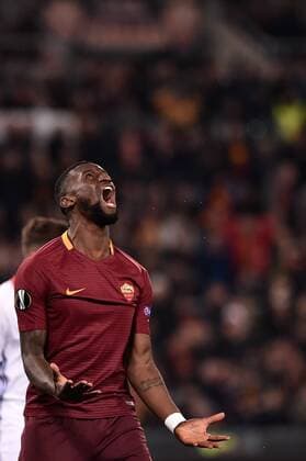 Antonio Rudiger of AS Roma rues a missed chance during the UEFA Europa League match between Roma and Olympique Lyonnais at Stadio Olimpico, Rome, Italy on 16 March 2017. Copyright: xGiuseppexMaffiax 14640007
