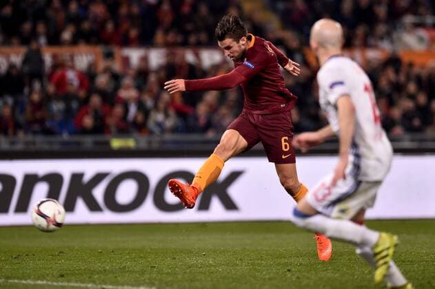 Kevin Strootman of AS Roma during the UEFA Europa League match between Roma and Olympique Lyonnais at Stadio Olimpico, Rome, Italy on 16 March 2017. Copyright: xGiuseppexMaffiax 14640032
