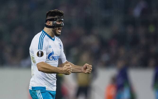 Mönchengladbach, 16.03.2017 Torjubel: Sead Kolasinac (S04) Borussia Mönchengladbach - FC Schalke 04