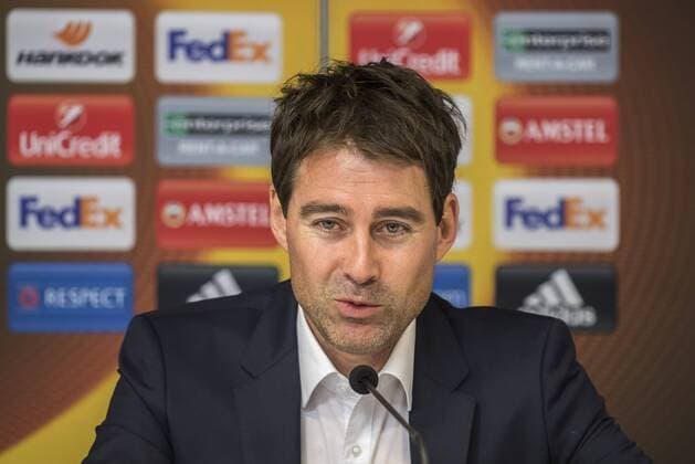 coach Rene Weiler of RSC Anderlechtduring the UEFA Europa League round of 16 match between RSC Anderlecht and APOEL on March 16, 2017 at Constant Vanden Stock Stadium in Brussels, Belgium. RSC Anderlecht v APOEL UEFA Europa League 2016 2017 xVIxGerritxvanxKeulenxIVx 7355054
