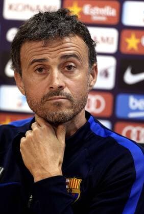 FC Barcelona Barca s head coach, Luis Enrique Martinez, addresses a press conference PK Pressekonferenz after he led a team s training session in a complex in Sant Joan Despi, in Barcelona, northeastern Spain, 18 March 2017. The team prepares its upcoming Primera Division league game against Valencia CF at Barcelona s Camp Nou stadium on 19 March. FC Barcelona presser !ACHTUNG: NUR REDAKTIONELLE NUTZUNG!  Copyright: xTonixAlbirx 20170318-636254430700711659