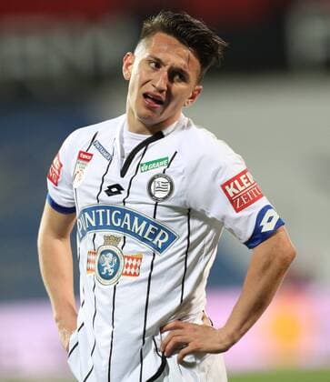 SOCCER - BL, Admira vs Sturm MARIA ENZERSDORF,AUSTRIA,18.MAR.17 - SOCCER - tipico Bundesliga, FC Admira Wacker Moedling vs SK Sturm Graz. Image shows Baris Fahri Atik (Sturm). GEPAxpictures xChristianxOrt
