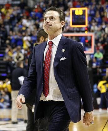 March 19, 2017 - Indianapolis, IN, USA - Louisville Cardinals head coach Rick Pitino walked off the court after the University of Louisville lost to the University of Michigan in the second round of the NCAA College League USA tournament in Bankers Life Fieldhouse in Indianapolis, In., Sunday, March19, 2017. This is second half action. Michigan won 73-69. Kentucky News - March 19, 2017 - ZUMAl61_ 20170319_zaf_l61_003 Copyright: xCharlesxBertramx