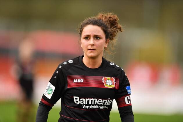 Ramona Petzelberger (Bayer 04 Leverkusen) (8) Einzelbild , Closeup, Nahaufnahme, Feature, Fussball, Allianz Frauen-Bundesliga, Bayer 04 Leverkusen - SC Sand, xmkx