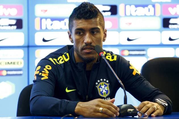 Treino da Sele??o Brasileira SÃO PAULO, SP - 20.03.2017: TREINO DA SELEcaO BRASILEIRA - press conference PK Pressekonferenz Paulinho wheel during training of £ Selecting the Brazilian held at CT Joaquim Grava, East Zone of SÃ £ o Paulo. Selecting the £ prepares for the clash against the Uruguay valido by 13Âª round of Eliminatorias for the World Cup 2018 in Russia. (Photo: Marco Galvão Fotoarena) x1289752x  MarcoxGalvão