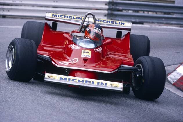 Formel 1: Gilles Villeneuve im Ferrari 3.0F12 beim Großen Preis von Monaco von Monaco 1980