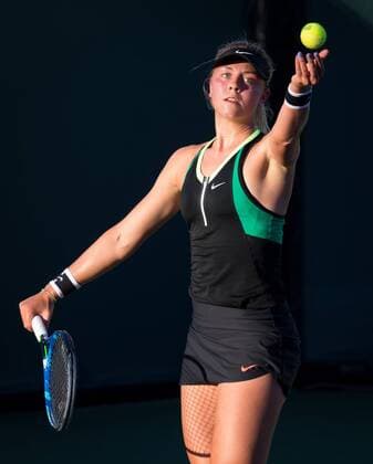 March 21, 2017: Carina Witthoeft, of Germany, in action against Nicole Gibbs, of the United States, at the 2017 Miami Open presented by Itau professional tennis tournament, played at Crandon Park Tennis Center in Key Biscayne, Florida, USA. CSM Tennis 2017: Miami Open presented by ITAU MAR 21 - ZUMAc04_ 20170321_zaf_c04_099 Copyright: xMarioxHoubenx