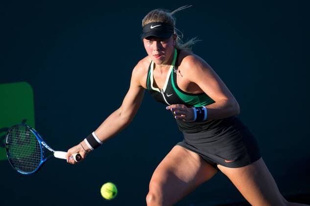 March 21, 2017: Carina Witthoeft, of Germany, in action against Nicole Gibbs, of the United States, at the 2017 Miami Open presented by Itau professional tennis tournament, played at Crandon Park Tennis Center in Key Biscayne, Florida, USA. CSM Tennis 2017: Miami Open presented by ITAU MAR 21 - ZUMAc04_ 20170321_zaf_c04_120 Copyright: xMarioxHoubenx