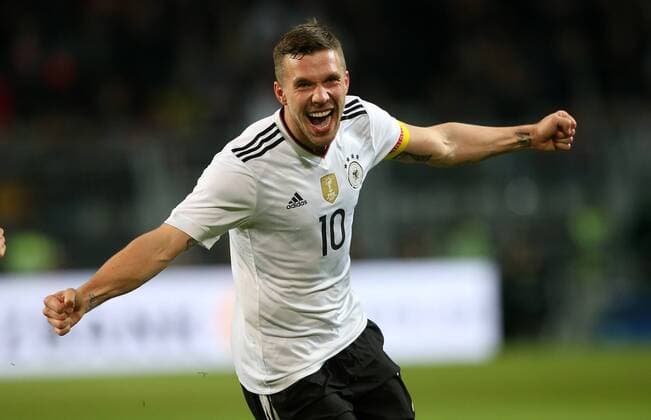 Fußball Länderspiel: Deutschland - England am 22.03.2017, International Friendly Länderspiel Germany - England, Signal Iduna Park Dortmund, Germany, xmdx, freundschaftsspiel, testspiel, germany, england, dfb, nationalmannschaft, die mannschaft, 1-0 torjubel druch Lukas PODOLSKI (10, Deutschland, Germany) Deutschland - England