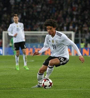 22.03.2017, Fussball Test-Länderspiel, Deutschland - England, in Dortmund, Signal-Iduna-Park-Stadion Dortmund, Leroy Sane (Deutschland) 