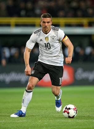 22.03.2017, Fussball Test-Länderspiel, Deutschland - England, in Dortmund, Signal-Iduna-Park-Stadion Dortmund, Lukas Podolski (Deutschland) 