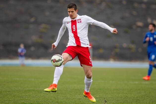 2017.03.23 Pila Pilka nozna Puchar Czterech Narodow u20 Polska - Wlochy N z Oskar Zawada Foto Pawel Jaskolka PressFocus 2017.03.23 Pila Football 4 Nations Cup under 20 Poland - Italy Credit: Pawel Jaskolka PressFocus NEWSPIX.PL --- Newspix.pl  20170323_PF_PJ014