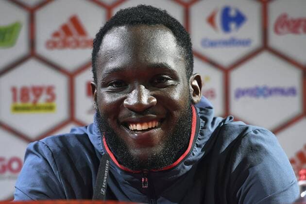 TUBIZE, BELGIUM - MARCH 24 : Romelu Lukaku forward of Belgium during press conference PK Pressekonferenz prior to the International Qualifying Match Qualifier group H for the FIFA World Cup WM Weltmeisterschaft Fussball 2018 in Russia between Belgium and Greece on March 24, 2017 in Tubize, Belgium, 24 03 2017 FOOTBALL : Conference De Presse Equipe Belgique - Tubize - 24 03 2017 PhotoNews Panoramic  700024074