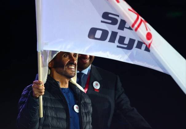 SPECIAL OLYMPICS - SOWWG 2017 GRAZ,AUSTRIA,24.MAR.17 - SPECIAL OLYMPICS - World Winter games Winterspiele Spiele Summer games closing ceremony. Image shows Sheik Mohammed bin Zayed, the Crown Prince of Abu Dhabi. GEPAxpictures xCh.xKelemen