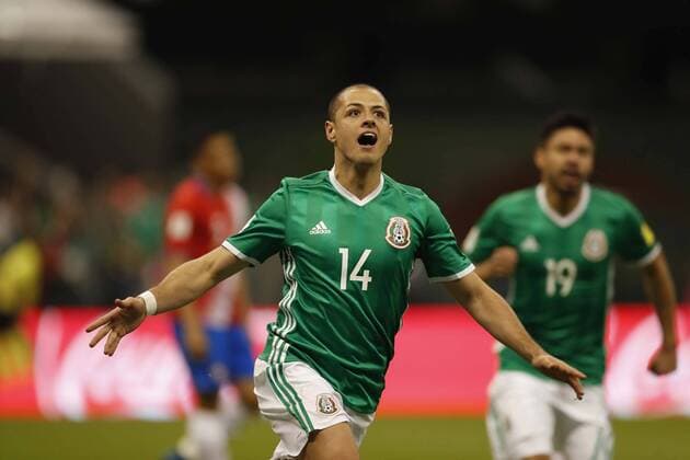 Bilder des Tages - SPORT Fußball, WM Quali, Mexiko - Costa Rica March 24, 2017 - Mexico - EUM20170324DEP08.JPG.CIUDAD DE MEXICO SoccerFutbol-Seleccion.- El delantero de la Seleccion mexicana, Javier Hernandez, Chicharito, en el encuentro eliminatorio, rumbo a Rusia 2018, ante la escuadra de Costa Rica, Estadio Azteca, 24 de marzo de 2017. Foto: Agencia EL UNIVERSALLuis CortesJMA. Latin Sports - March 24, 2017 - ZUMAu78_ 20170324_zaf_u78_107 Copyright: xElxUniversalx