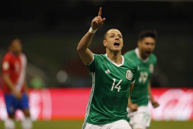 Fußball, WM Quali, Mexiko - Costa Rica March 24, 2017 - Mexico - EUM20170324DEP09.JPG.CIUDAD DE MEXICO SoccerFutbol-Seleccion.- El delantero de la Seleccion mexicana, Javier Hernandez, Chicharito, en el encuentro eliminatorio, rumbo a Rusia 2018, ante la escuadra de Costa Rica, Estadio Azteca, 24 de marzo de 2017. Foto: Agencia EL UNIVERSALLuis CortesJMA Latin Sports - March 24, 2017 - ZUMAu78_ 20170324_zaf_u78_108 Copyright: xElxUniversalx