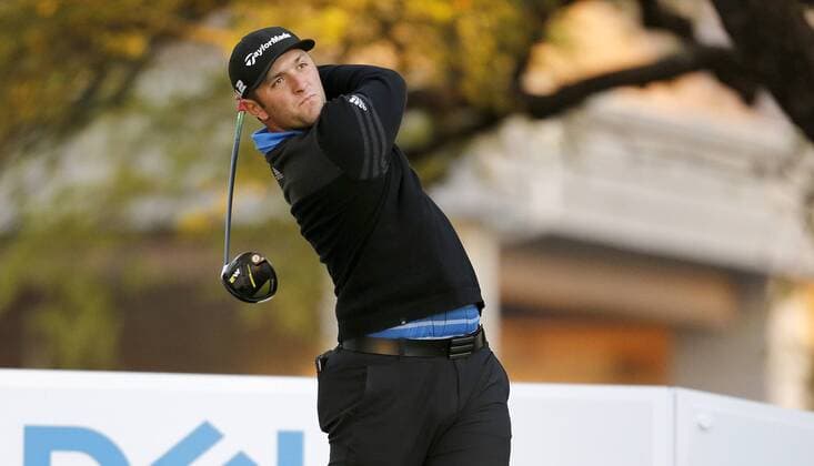 Jon Rahm of the Spain in action during the fourth day of the PGA Golf Herren Dell Match Play golf tournament at the Country Club in Austin, Texas, United States, 25 March 2017. The World Championship WM Weltmeisterschaft that will end next 26 March offers a prize of 9,750,000 dollars. DELL MATCH PLAY GOLF TOURNAMENT IN AUSTIN, TEXAS !ACHTUNG: NUR REDAKTIONELLE NUTZUNG!  Copyright: xChrisxCovattax TEX001 20170325-636260647637265359