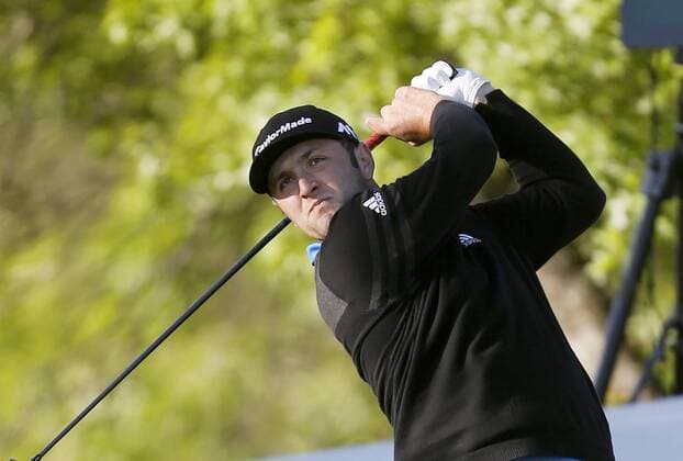 Jon Rahm of the Spain in action during the fourth day of the PGA Golf Herren Dell Match Play golf tournament at the Country Club in Austin, Texas, United States, 25 March 2017. The World Championship WM Weltmeisterschaft that will end next 26 March offers a prize of 9,750,000 dollars. DELL MATCH PLAY GOLF TOURNAMENT IN AUSTIN, TEXAS !ACHTUNG: NUR REDAKTIONELLE NUTZUNG!  Copyright: xChrisxCovattax TEX001 20170325-636260647672052913