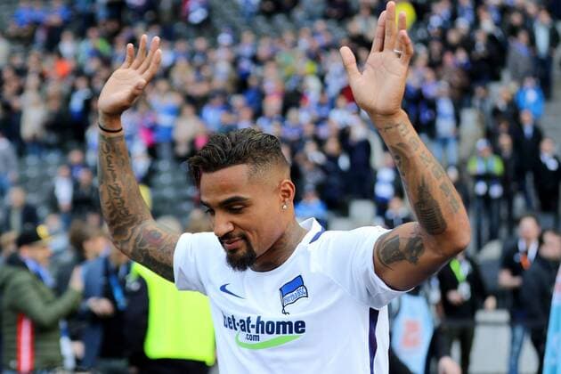 25.03.2017 ,Deutschland, Berlin, Olympiastadion Magische Momente mit Marcelinho! Abschiedsspiel Bild zeigt: Kevin-Prince Boateng