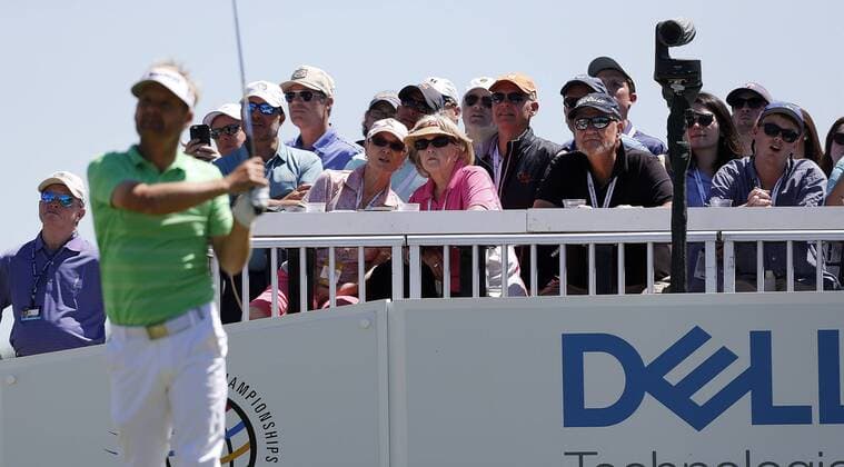 Soren Kjeldsen of Denmark in action during the fifth round of the PGA Golf Herren Dell Match Play golf tournament at the Country Club in Austin, Texas, United States, 25 March 2017. The World Championship WM Weltmeisterschaft that will end next 26 March offers a prize of 9,750,000 dollars. DELL MATCH PLAY GOLF TOURNAMENT IN AUSTIN, TEXAS !ACHTUNG: NUR REDAKTIONELLE NUTZUNG!  Copyright: xChrisxCovattax TEX001 20170325-636260778626073702