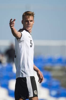 March 27, 2017 - Murcia, Murcia, Spain - Philipp Lienhart during the friendly match of national teams U21 U 21 of Austria vs. The Netherlands in Pinatar Arena, Murcia, SPAIN. March, 27th 2017 ..(Photo by Nurphoto) The Netherlands vs Austria - U21 international match Länderspiel  - ZUMAn230 20170327_zaa_n230_523 Copyright: xJosexBretonx