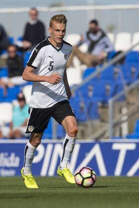 March 27, 2017 - Murcia, Murcia, Spain - Philipp Lienhart during the friendly match of national teams U21 U 21 of Austria vs. The Netherlands in Pinatar Arena, Murcia, SPAIN. March, 27th 2017 ..(Photo by Nurphoto) The Netherlands vs Austria - U21 international match Länderspiel  - ZUMAn230 20170327_zaa_n230_530 Copyright: xJosexBretonx