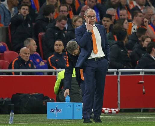 Themen der Woche - SPORT Bilder des Tages - SPORT 28.03.2017, Fussball Test-Länderspiel, Niederlande - Italien, in der Amsterdam-Arena Amsterdam (Niederlande). Interimstrainer Fred Grim (Niederlande) 