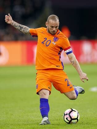 Wesley Sneijder of Hollandduring the friendly match between Netherlands and Italy at the Amsterdam Arena on March 28, 2017 in Amsterdam, The Netherlands Netherlands v Italy Friendly match 2016 2017 xVIxxIVx 7447479